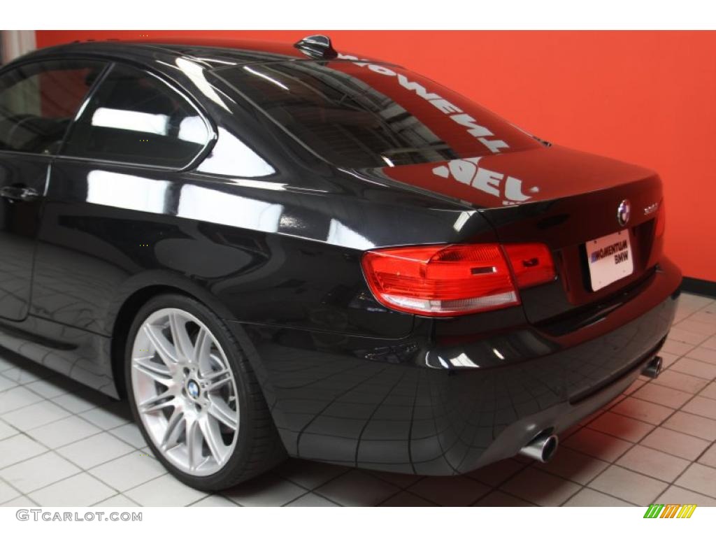 2010 3 Series 335i Coupe - Jet Black / Black photo #18