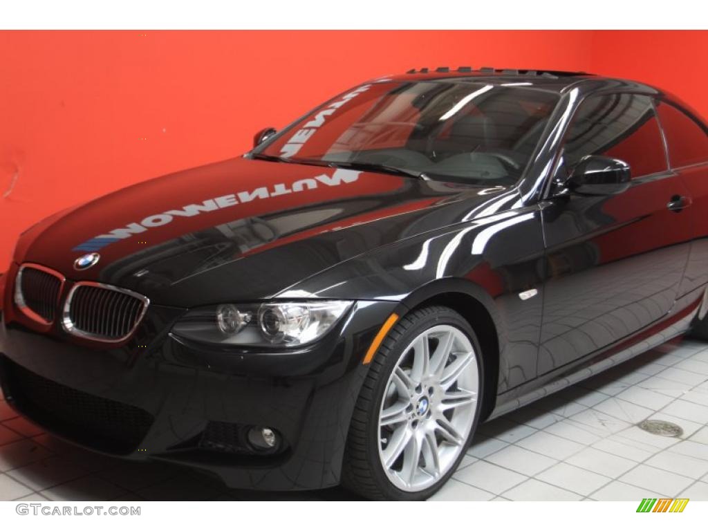 2010 3 Series 335i Coupe - Jet Black / Black photo #19