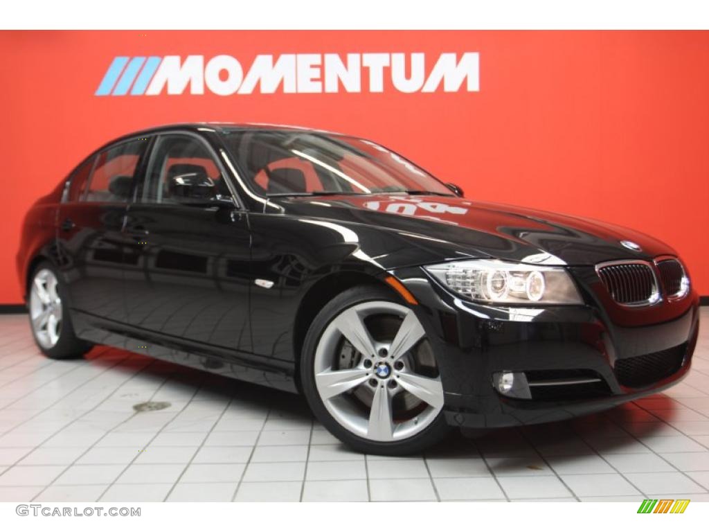 2011 3 Series 335i Sedan - Jet Black / Gray Dakota Leather photo #1