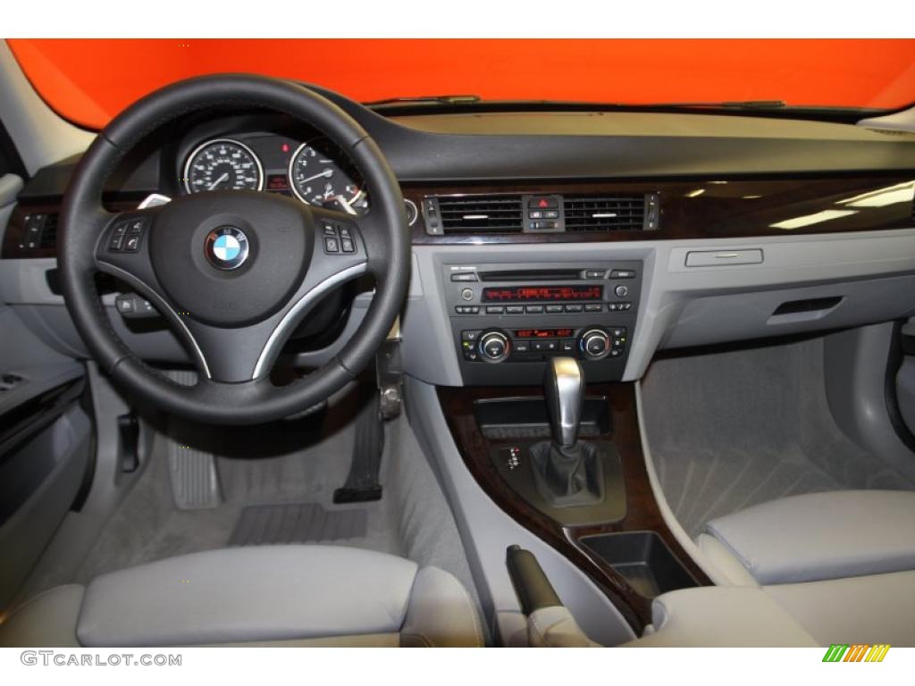 2011 BMW 3 Series 335i Sedan Gray Dakota Leather Dashboard Photo #46665803