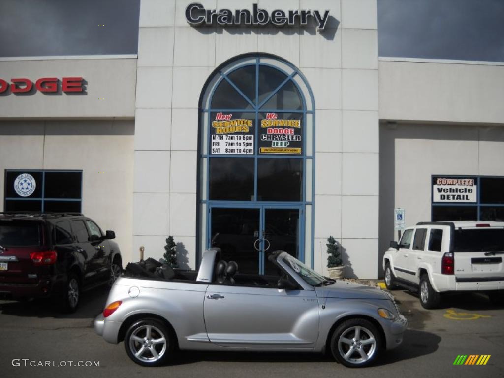 2005 PT Cruiser GT Convertible - Bright Silver Metallic / Dark Slate Gray photo #1