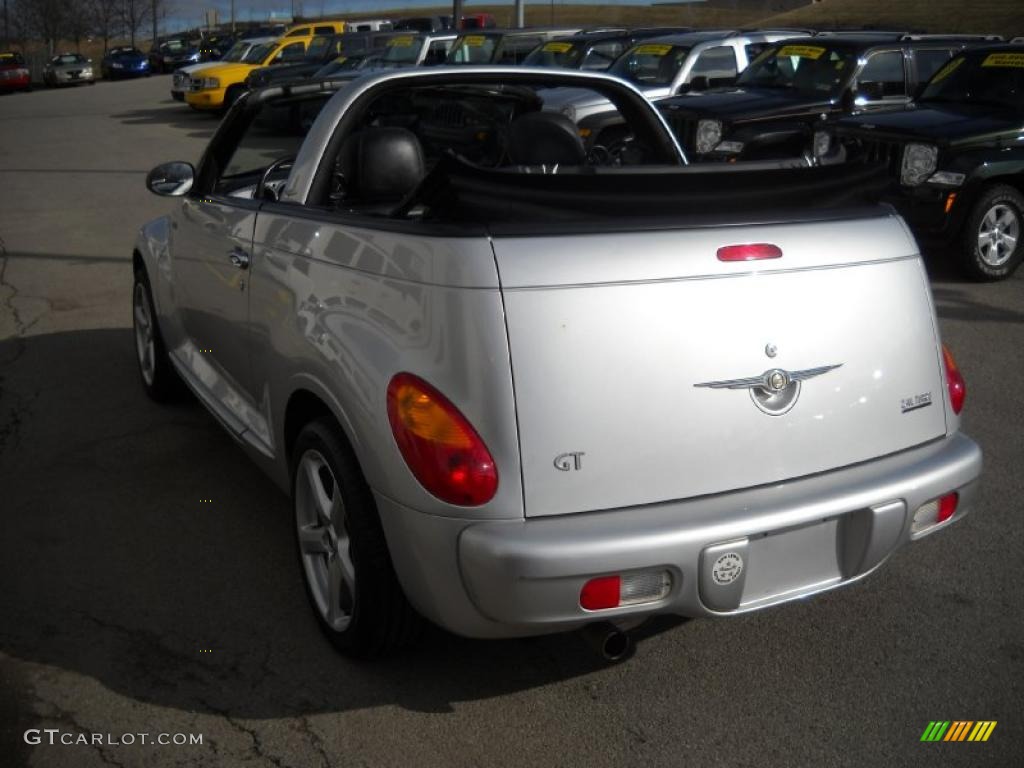 Bright Silver Metallic 2005 Chrysler PT Cruiser GT Convertible Exterior Photo #46665905