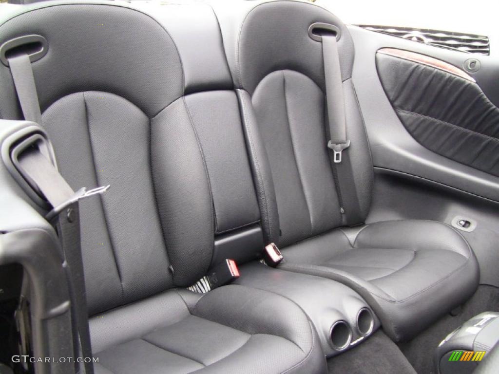 Black Interior 2009 Mercedes-Benz CLK 550 Cabriolet Photo #46666019