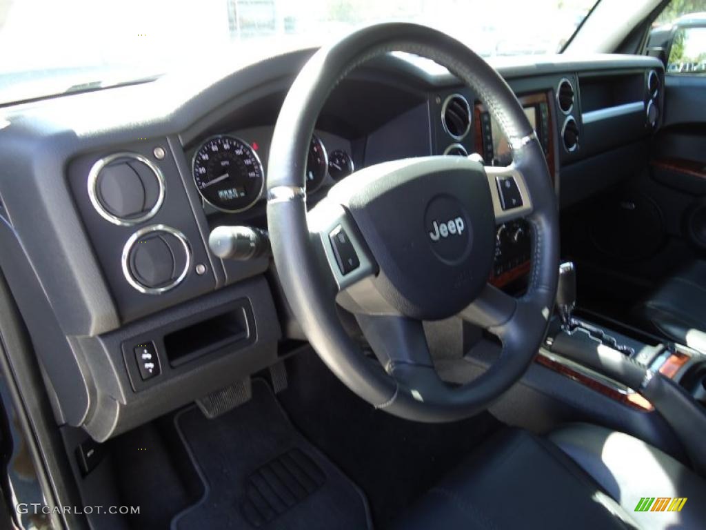 2010 Commander Limited - Brilliant Black Crystal Pearl / Dark Slate Gray photo #6