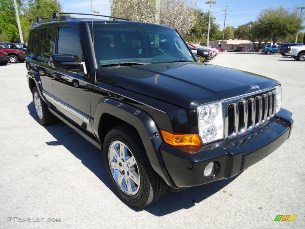 Brilliant Black Crystal Pearl 2010 Jeep Commander Limited Exterior Photo #46667075