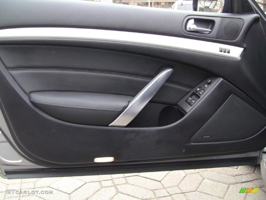 2008 Infiniti G 37 S Sport Coupe Graphite Door Panel Photo #46667186