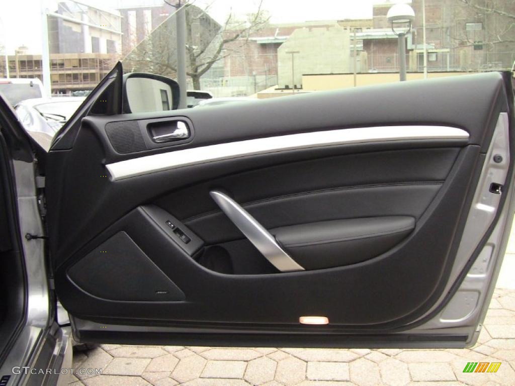 2008 Infiniti G 37 S Sport Coupe Graphite Door Panel Photo #46667282