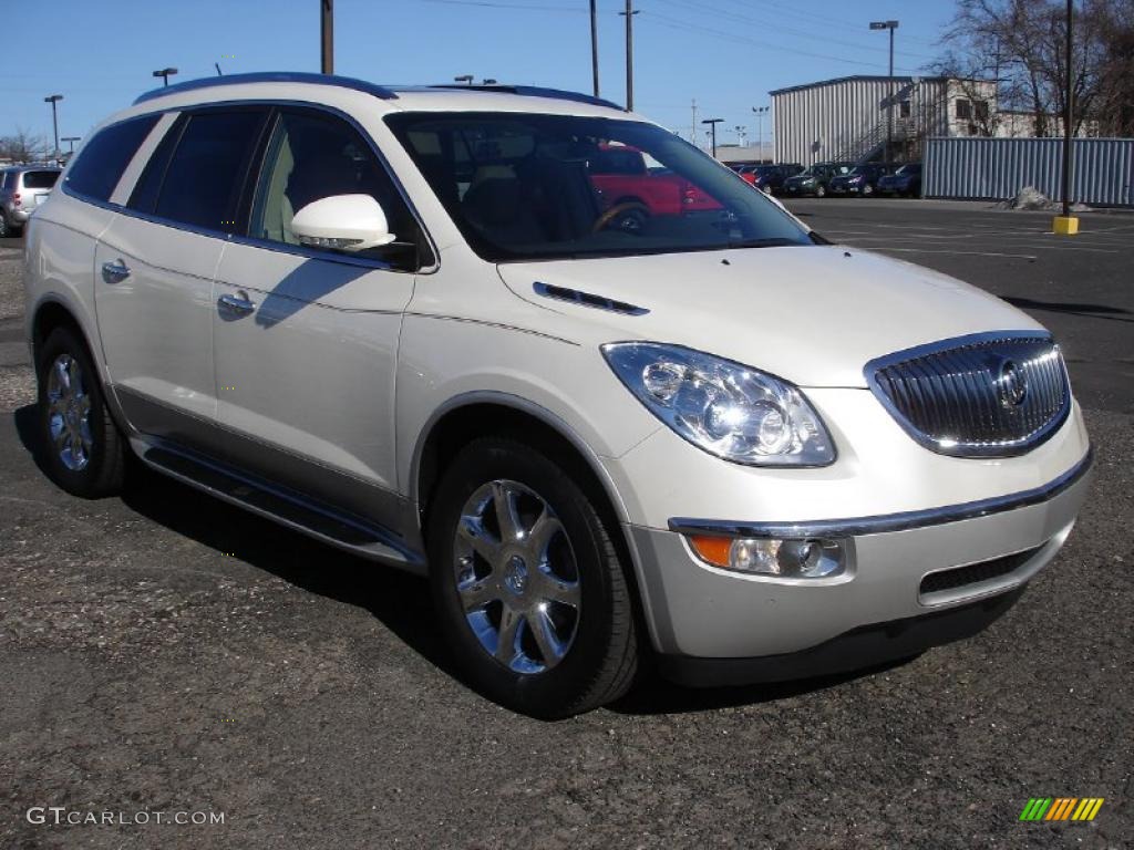 2008 Enclave CXL - Platinum Ice Metallic / Cashmere/Cocoa photo #3