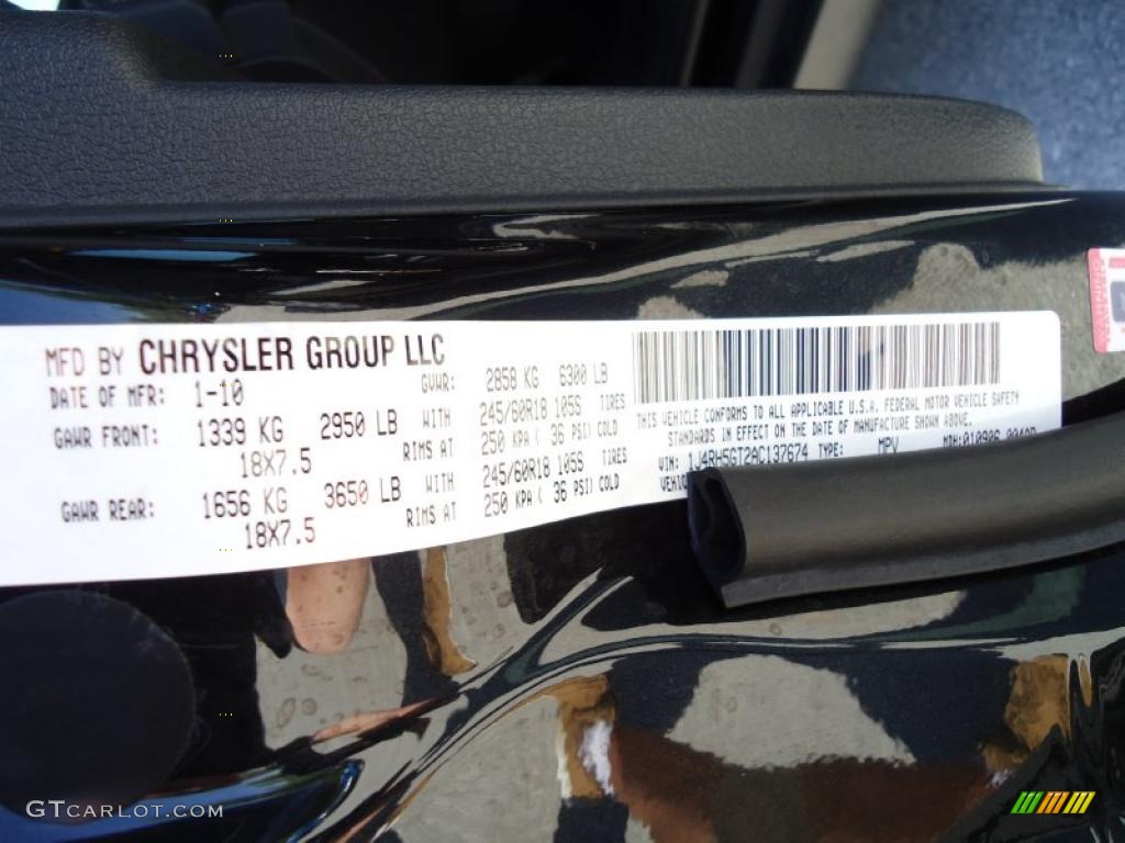 2010 Commander Limited - Brilliant Black Crystal Pearl / Dark Slate Gray photo #37