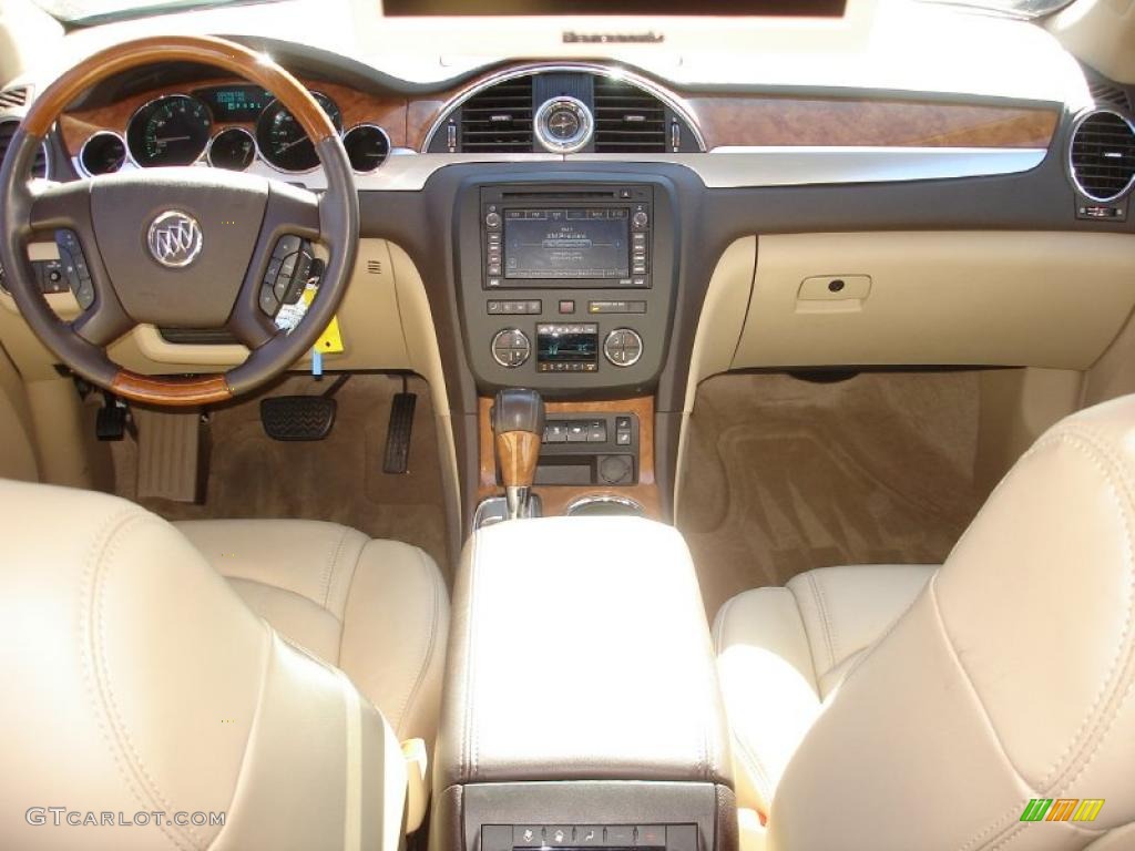 2008 Enclave CXL - Platinum Ice Metallic / Cashmere/Cocoa photo #12