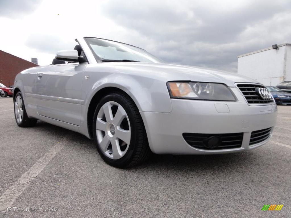 Light Silver Metallic 2004 Audi A4 1.8T Cabriolet Exterior Photo #46667597