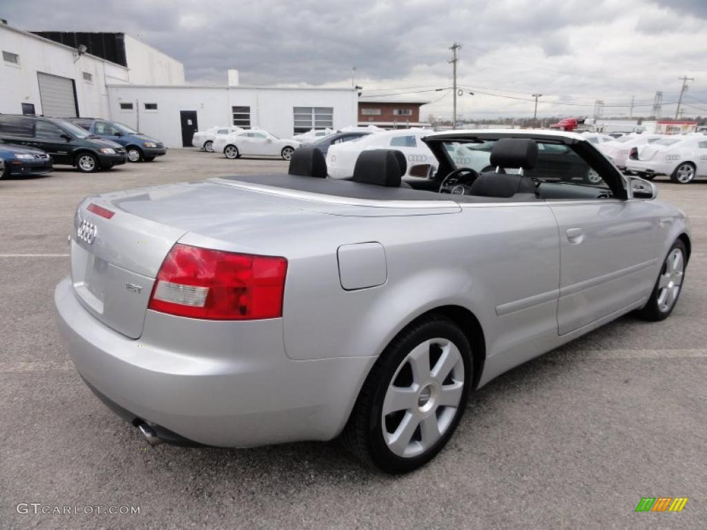2004 A4 1.8T Cabriolet - Light Silver Metallic / Black photo #8