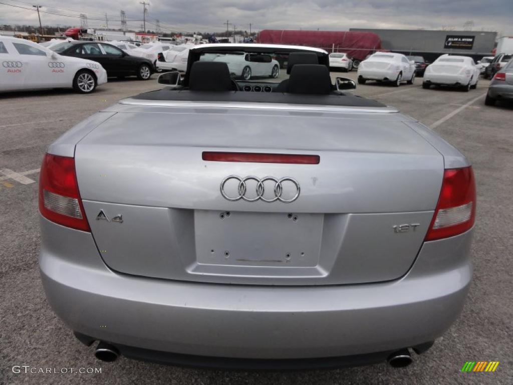 2004 A4 1.8T Cabriolet - Light Silver Metallic / Black photo #9