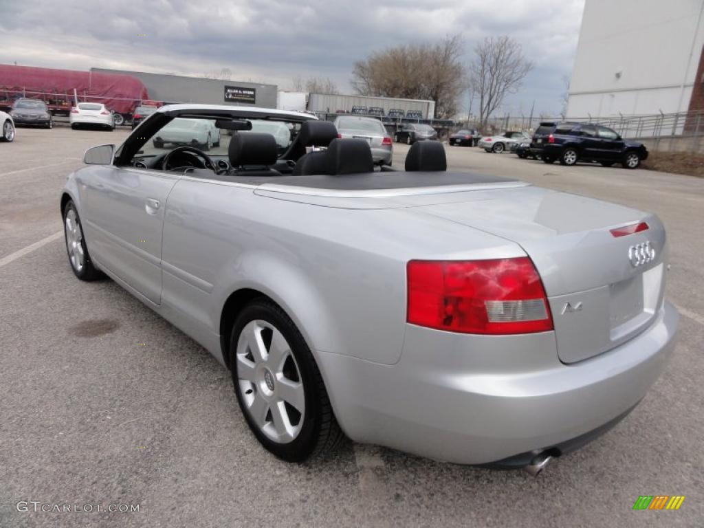 Light Silver Metallic 2004 Audi A4 1.8T Cabriolet Exterior Photo #46667675