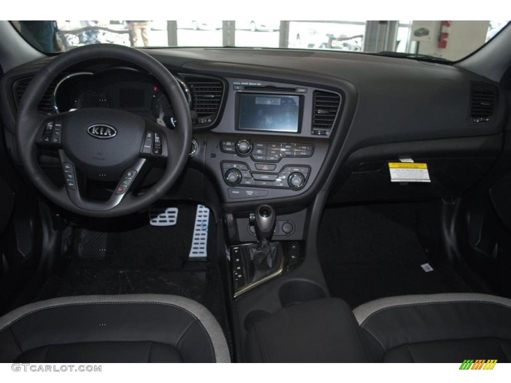 2011 Kia Optima SX Black Sport Dashboard Photo #46667756
