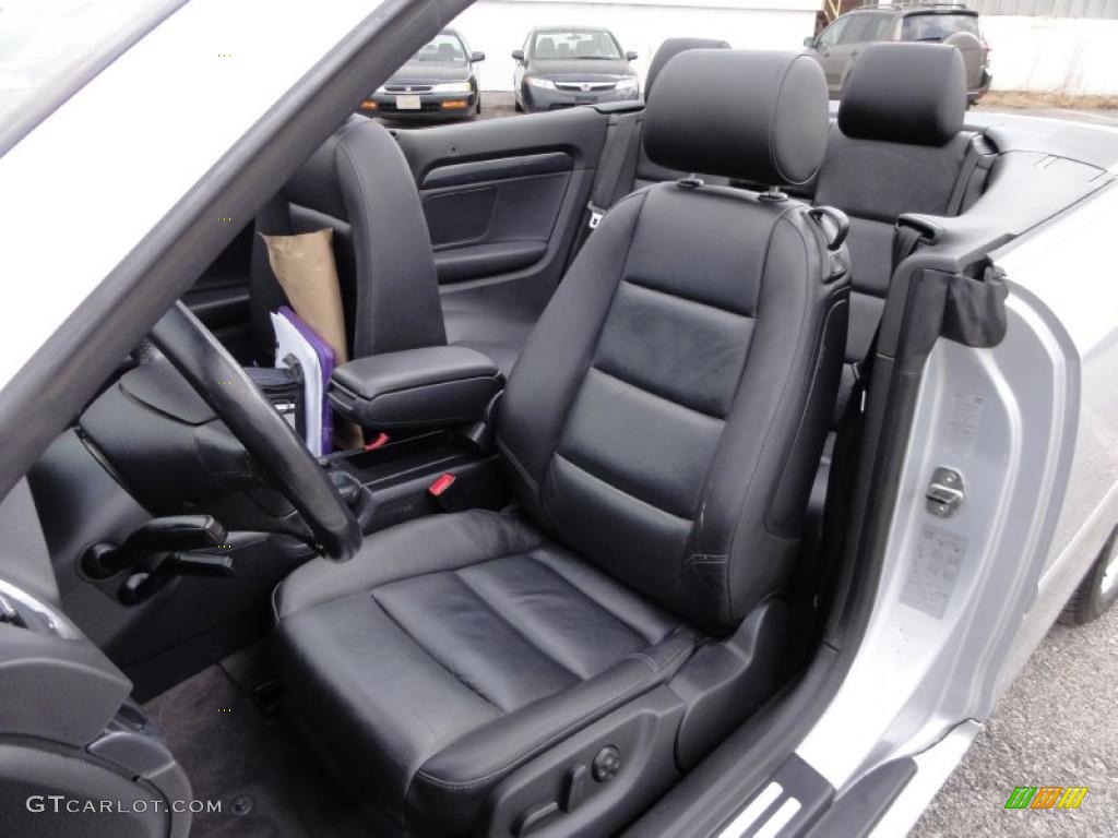 Black Interior 2004 Audi A4 1.8T Cabriolet Photo #46667798