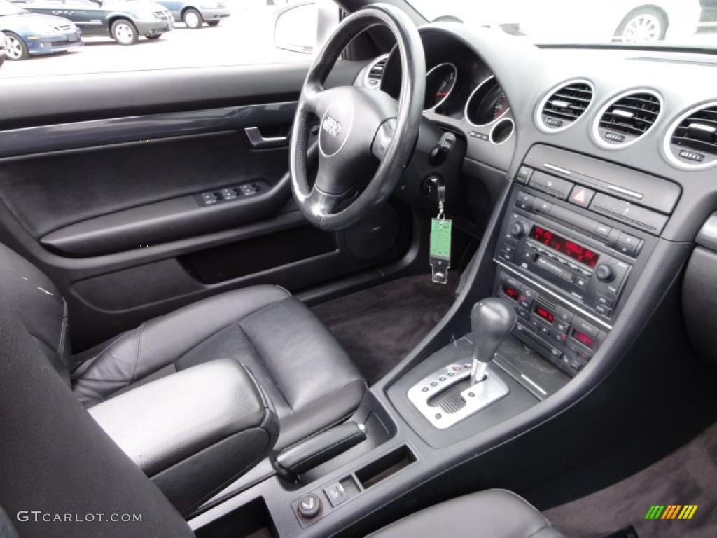 2004 A4 1.8T Cabriolet - Light Silver Metallic / Black photo #20