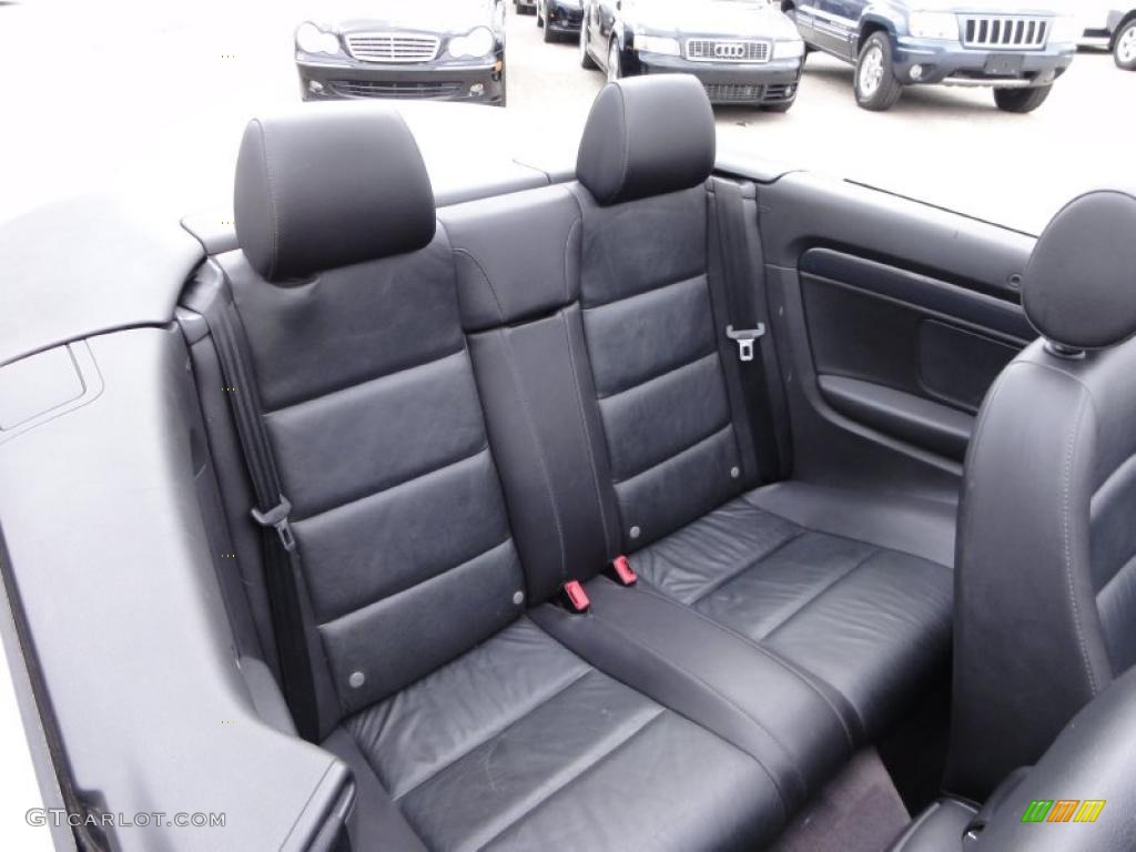 Black Interior 2004 Audi A4 1.8T Cabriolet Photo #46667858