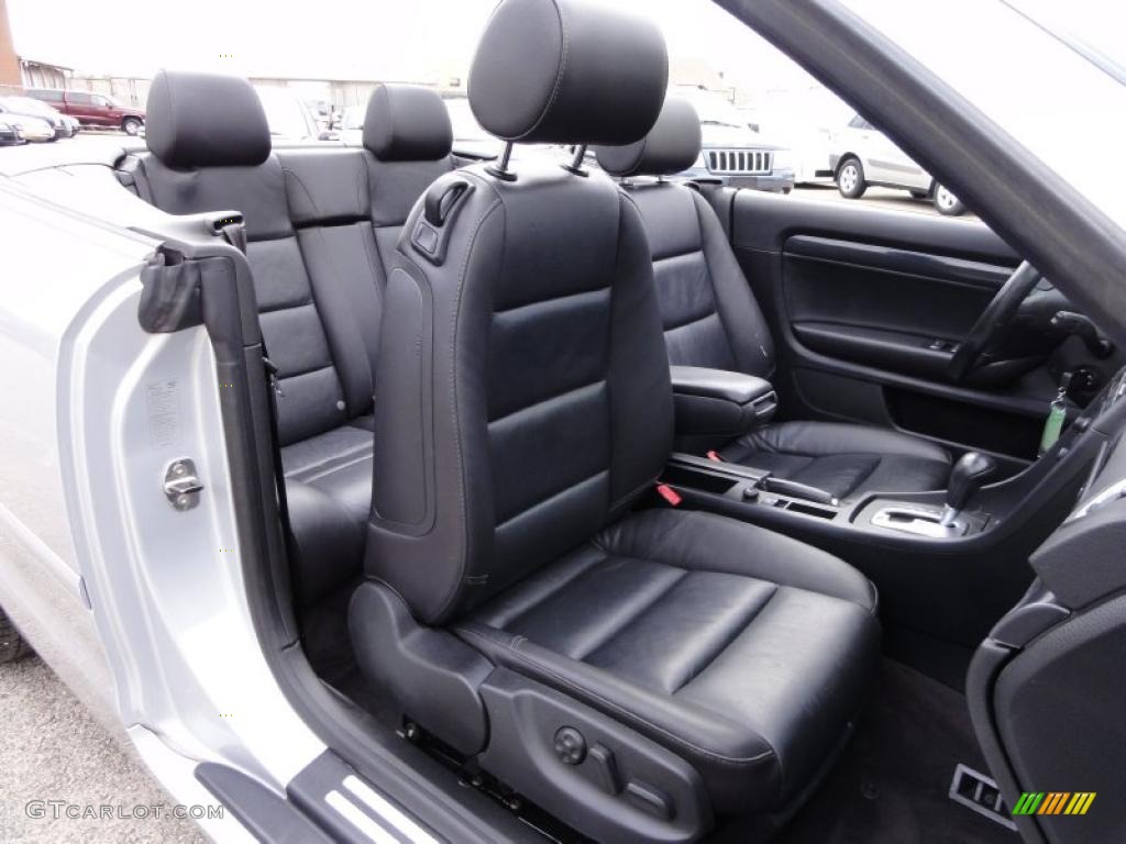 2004 A4 1.8T Cabriolet - Light Silver Metallic / Black photo #23