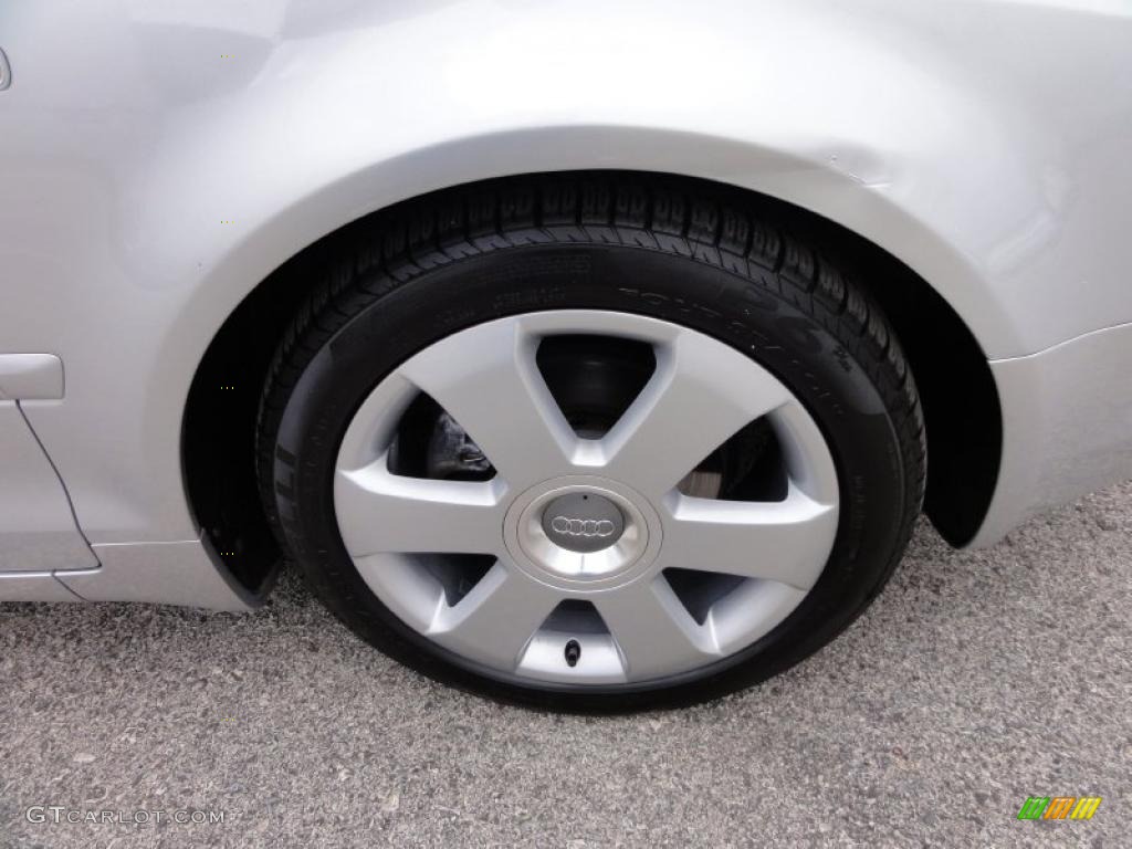 2004 A4 1.8T Cabriolet - Light Silver Metallic / Black photo #32