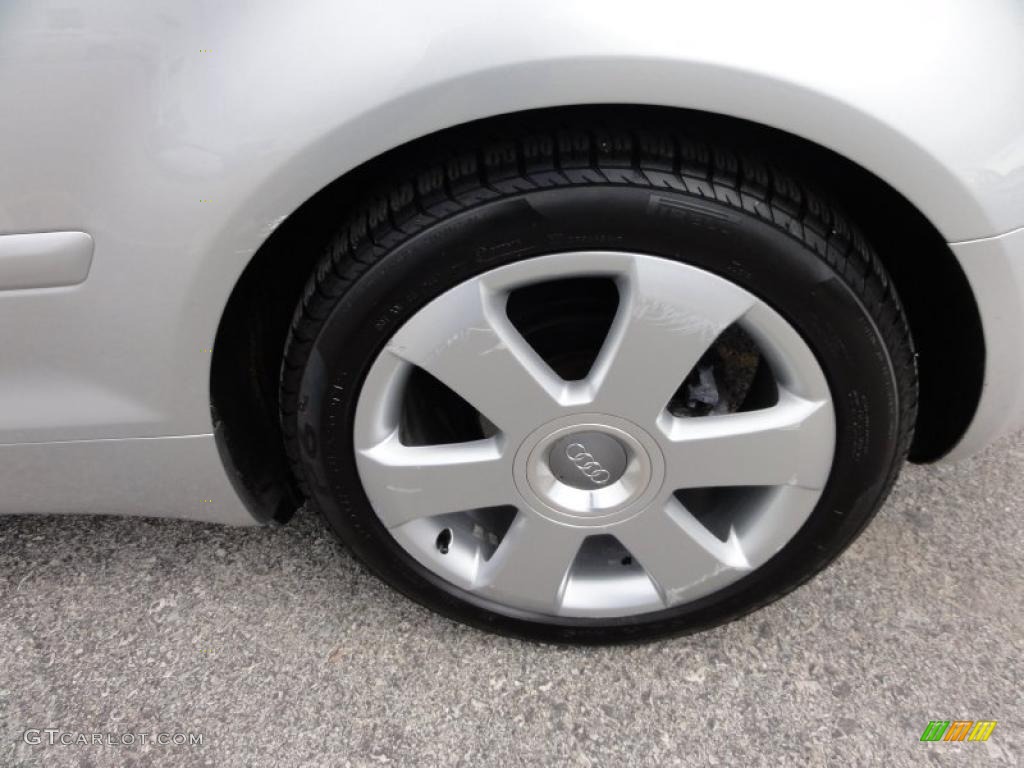 2004 A4 1.8T Cabriolet - Light Silver Metallic / Black photo #40