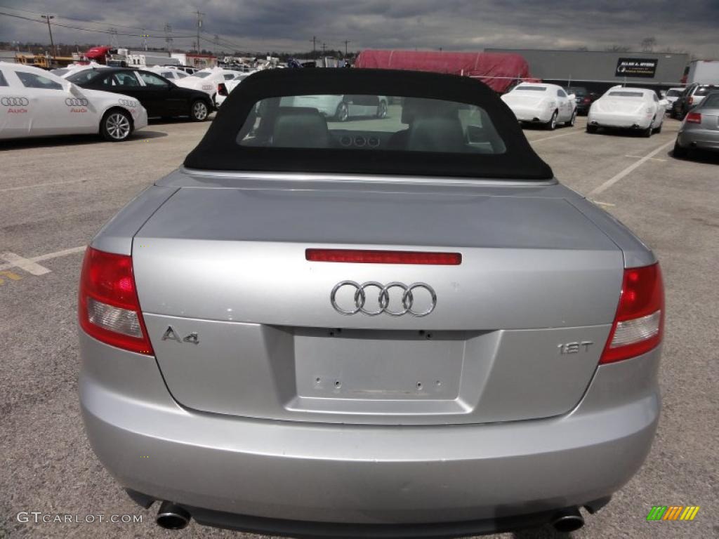 2004 A4 1.8T Cabriolet - Light Silver Metallic / Black photo #52