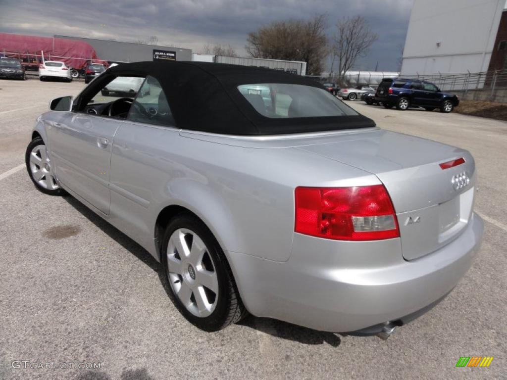 2004 A4 1.8T Cabriolet - Light Silver Metallic / Black photo #53