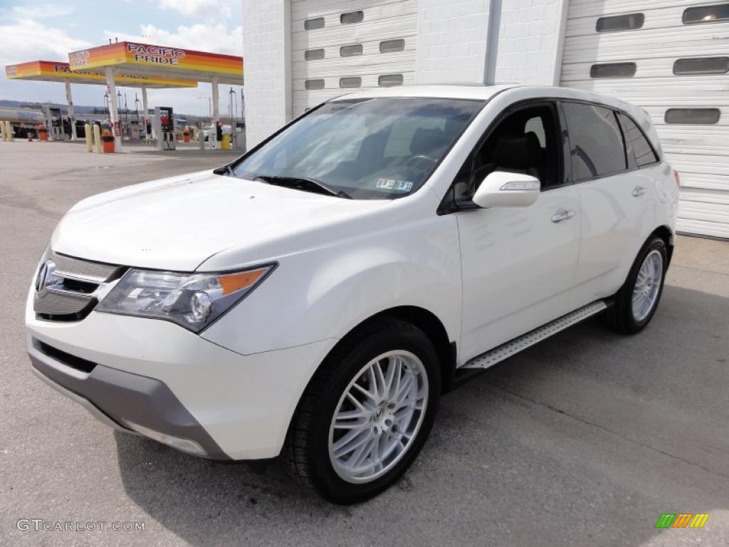 2007 MDX Sport - Aspen White Pearl / Bordeaux photo #2