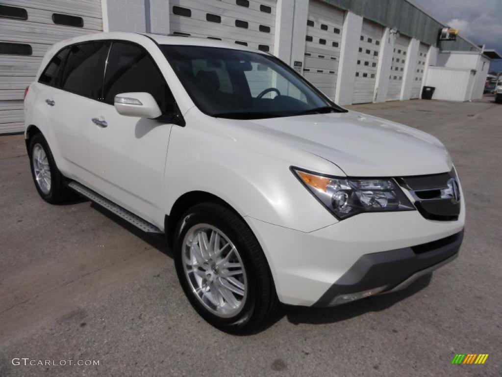 2007 MDX Sport - Aspen White Pearl / Bordeaux photo #4