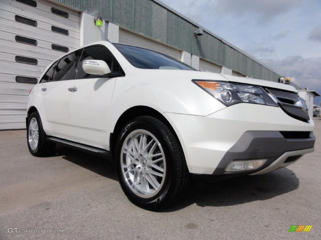 2007 MDX Sport - Aspen White Pearl / Bordeaux photo #5