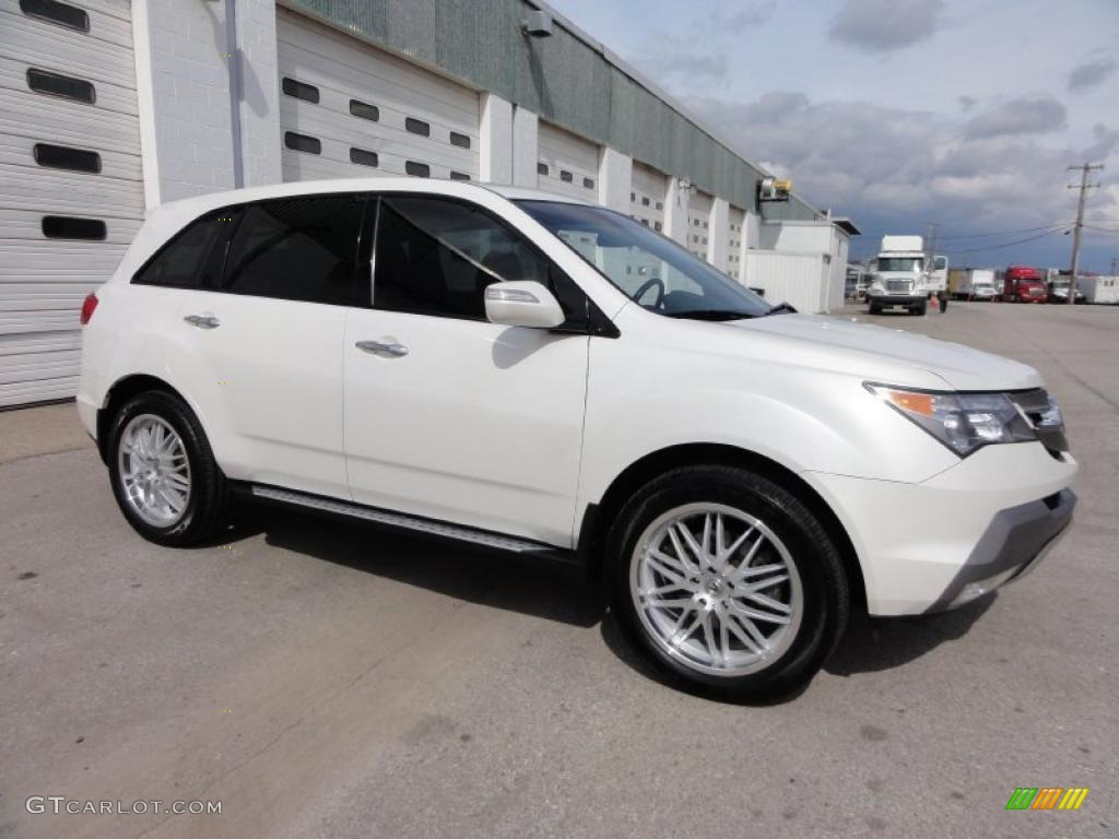 2007 MDX Sport - Aspen White Pearl / Bordeaux photo #6