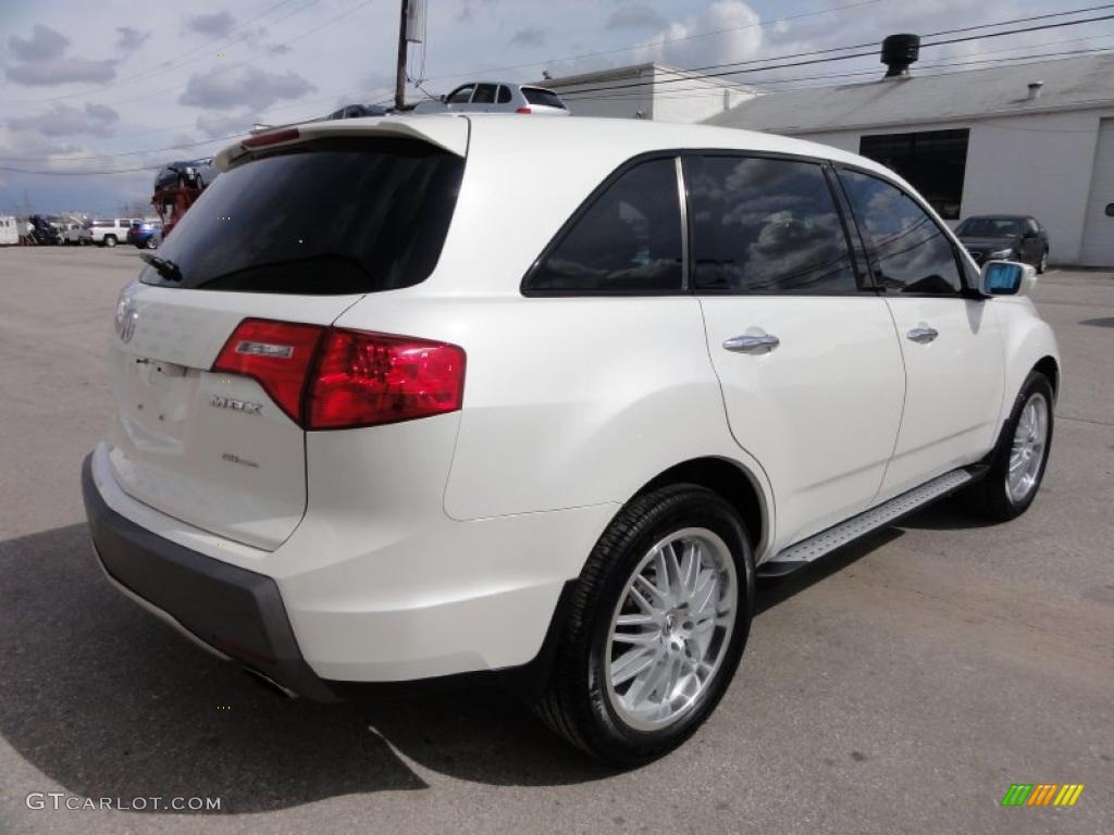 2007 MDX Sport - Aspen White Pearl / Bordeaux photo #8