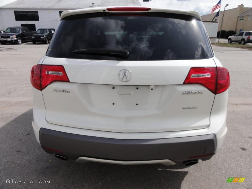 2007 MDX Sport - Aspen White Pearl / Bordeaux photo #9