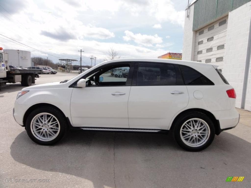 2007 MDX Sport - Aspen White Pearl / Bordeaux photo #11