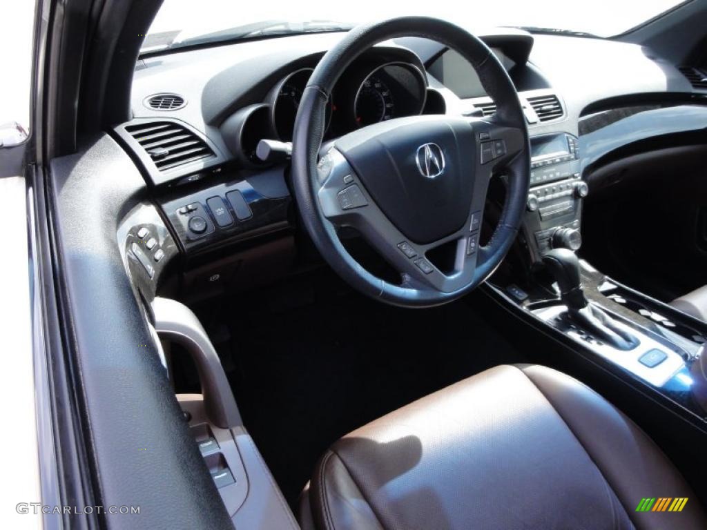 2007 MDX Sport - Aspen White Pearl / Bordeaux photo #12