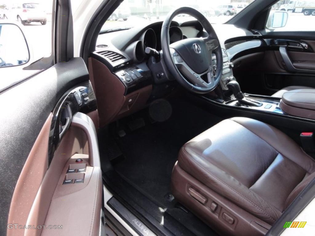 2007 MDX Sport - Aspen White Pearl / Bordeaux photo #13