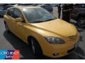 Solar Yellow Mica - MAZDA3 s Hatchback Photo No. 1