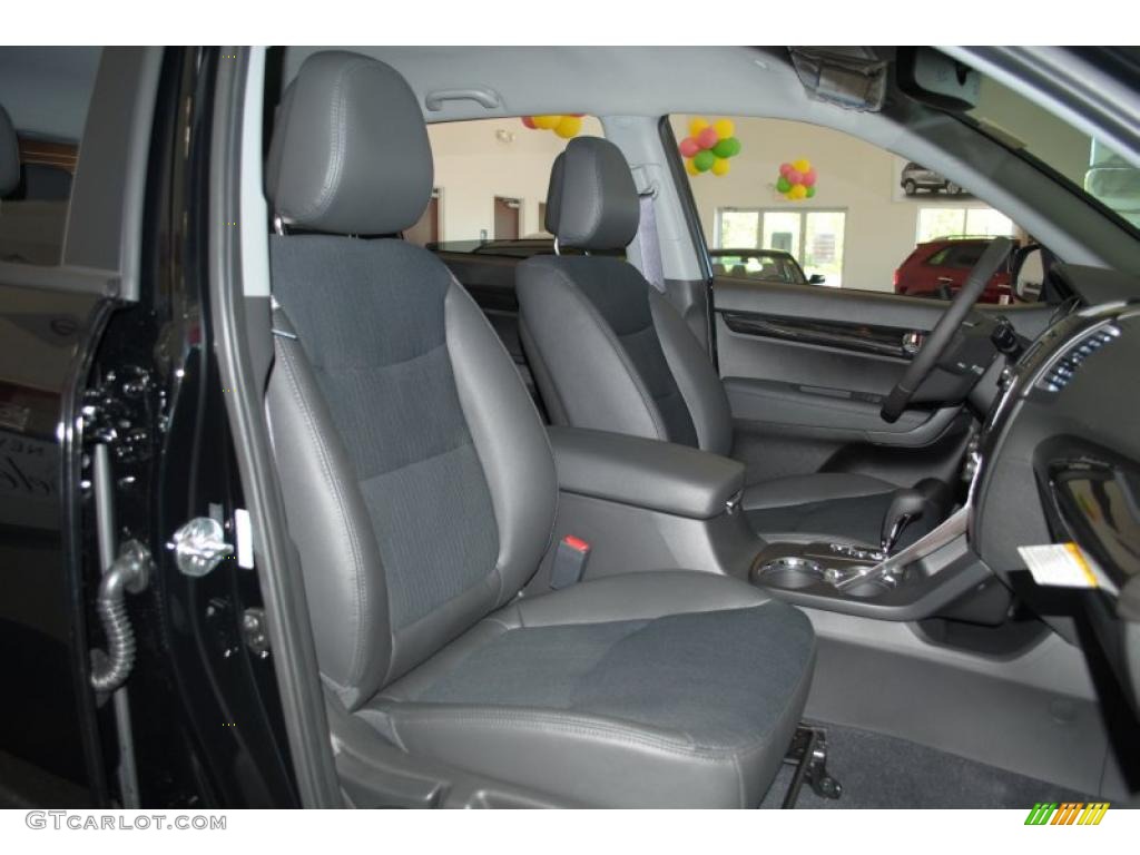 2011 Sorento EX V6 AWD - Ebony Black / Black photo #24