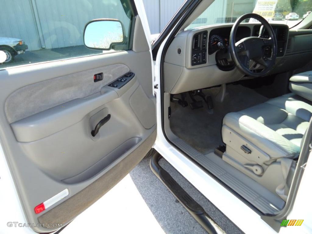 2003 Silverado 1500 LS Extended Cab 4x4 - Summit White / Medium Gray photo #4