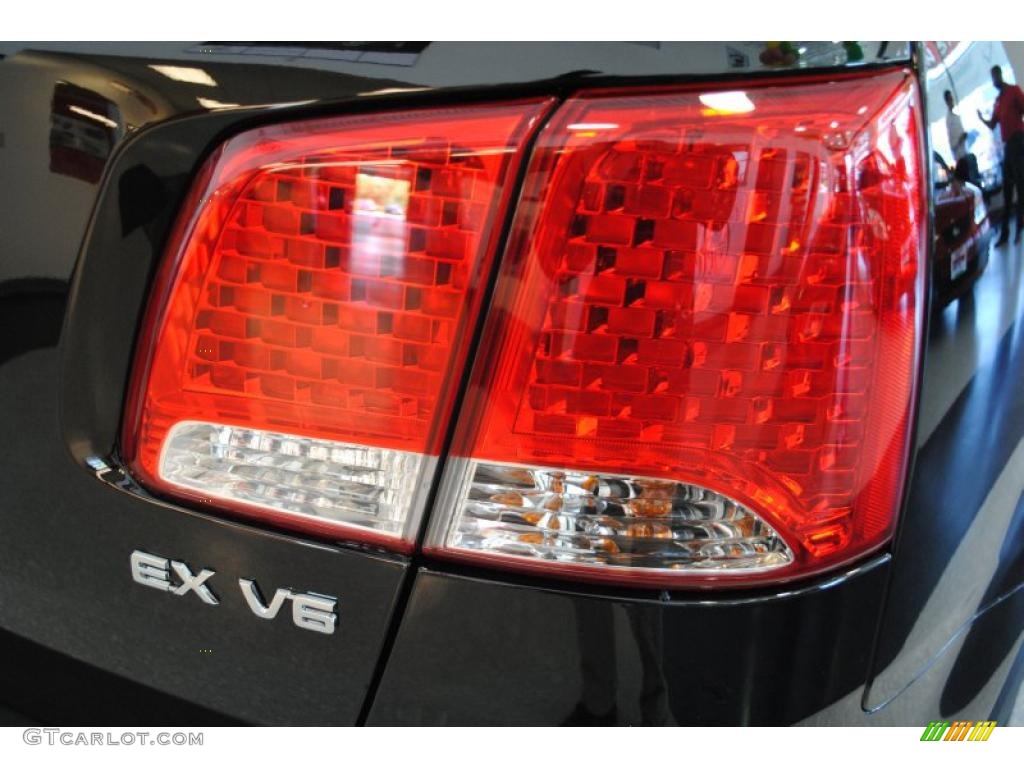 2011 Sorento EX V6 AWD - Ebony Black / Black photo #55