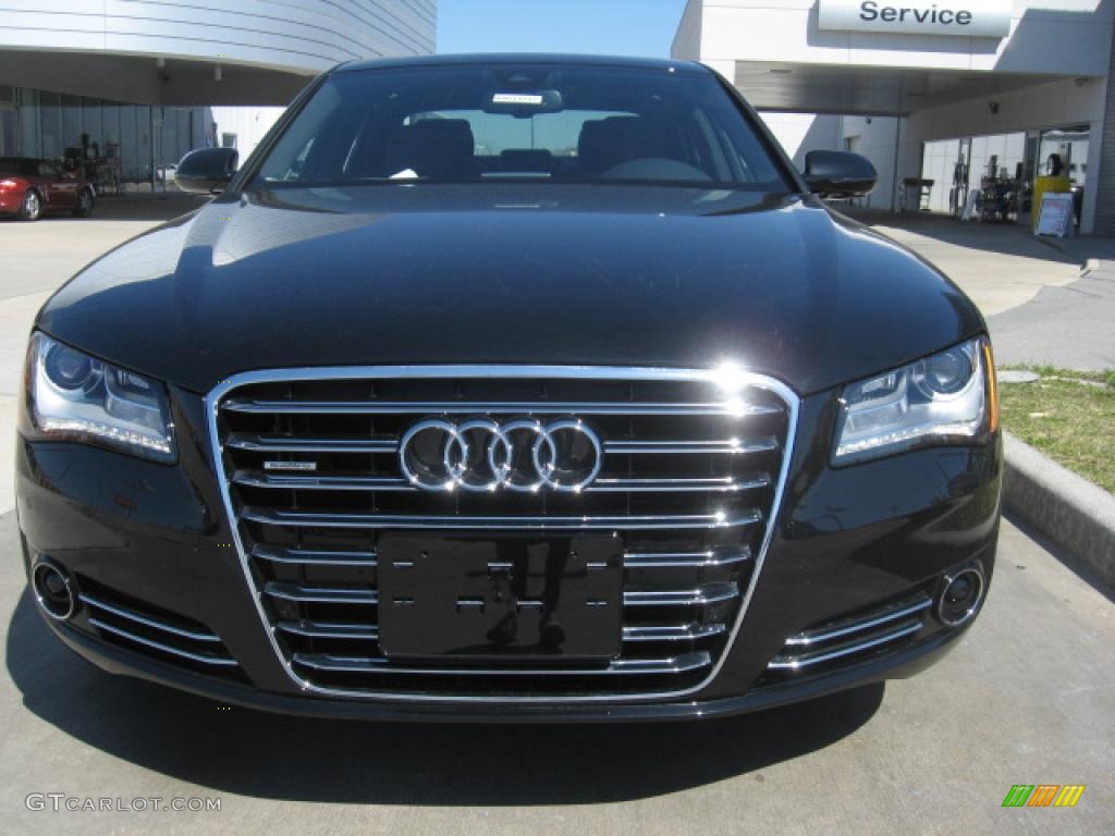 Phantom Black Pearl Effect 2011 Audi A8 4.2 FSI quattro Exterior Photo #46670297
