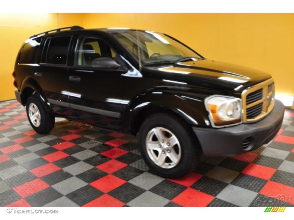 2006 Durango SXT 4x4 - Black / Dark Slate Gray/Light Slate Gray photo #1