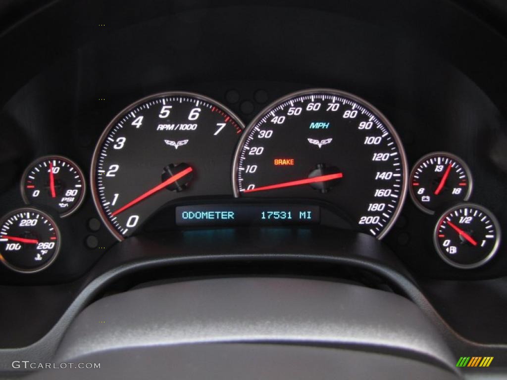 2008 Chevrolet Corvette Coupe Gauges Photo #46670366