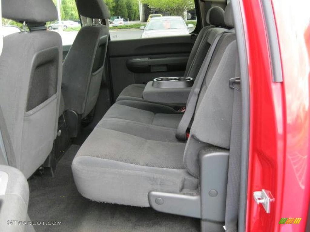 Ebony Black Interior 2007 GMC Sierra 1500 SLE Crew Cab 4x4 Photo #46671614