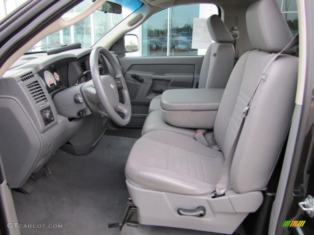 Medium Slate Gray Interior 2008 Dodge Ram 1500 ST Regular Cab Photo #46672478