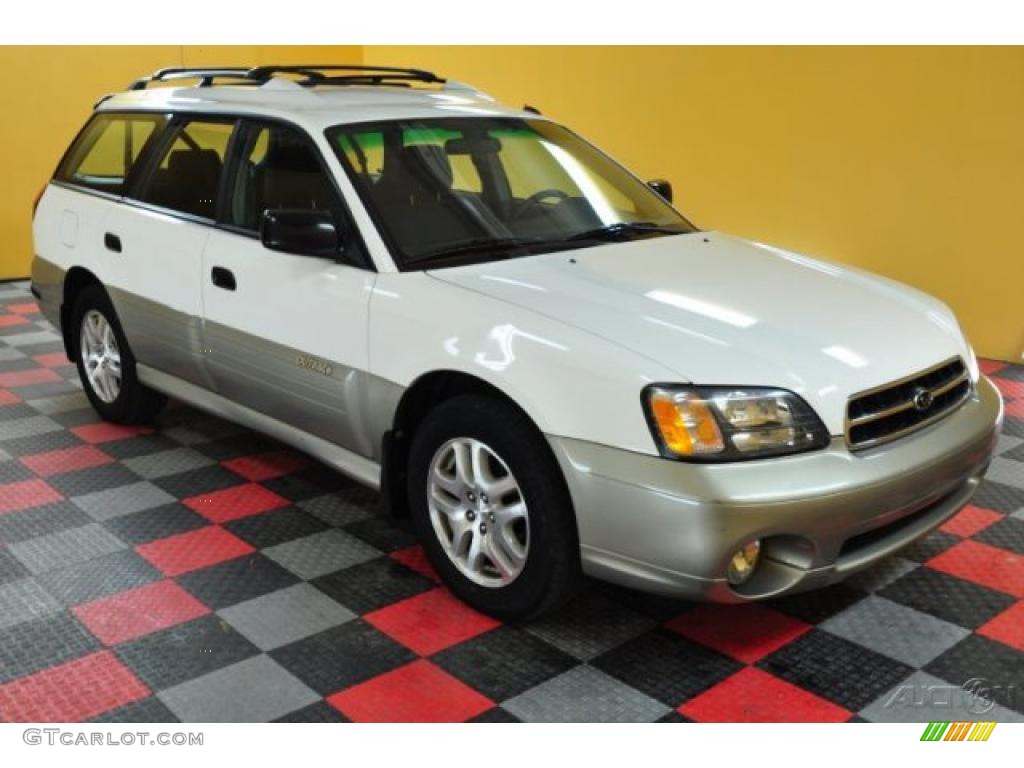 2000 Outback Wagon - White Birch / Black photo #1