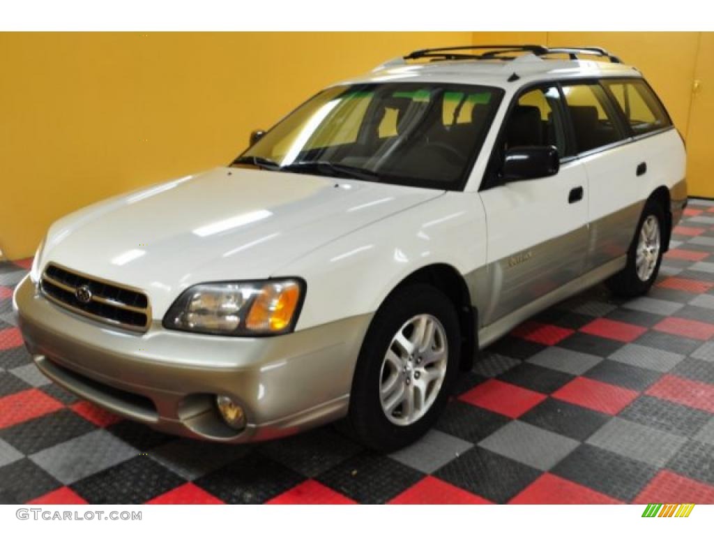 2000 Outback Wagon - White Birch / Black photo #2