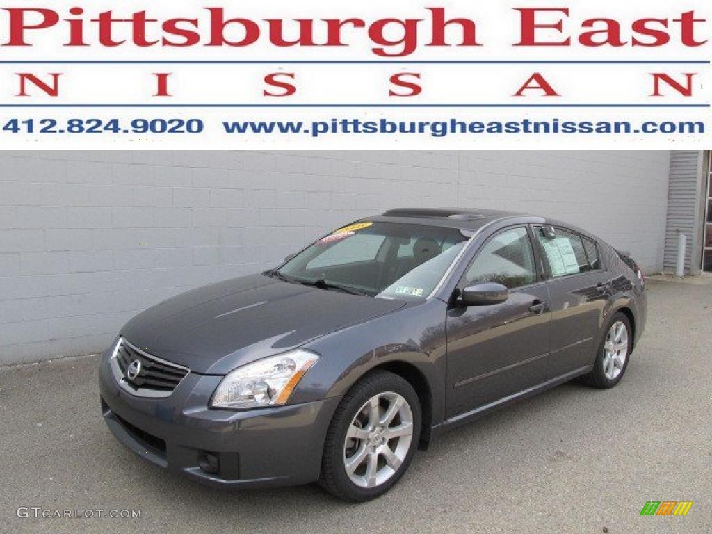 2008 Maxima 3.5 SE - Dark Slate Metallic / Charcoal Black photo #1