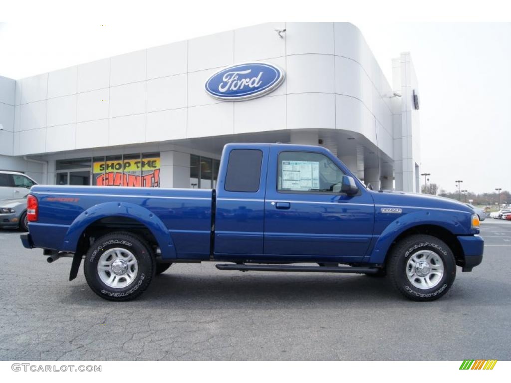 2011 Ranger Sport SuperCab - Vista Blue Metallic / Medium Dark Flint photo #2