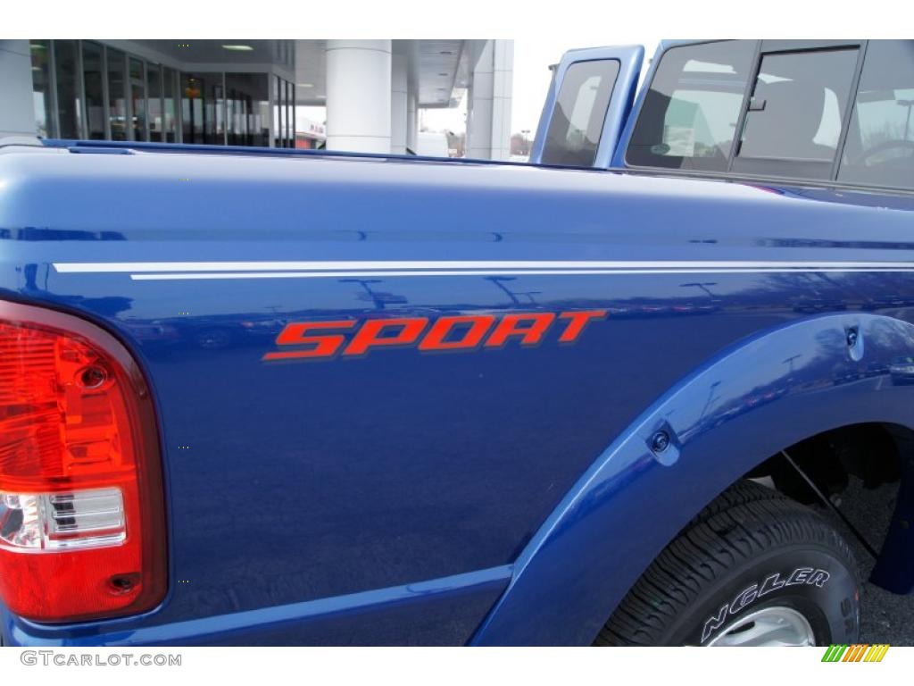 2011 Ranger Sport SuperCab - Vista Blue Metallic / Medium Dark Flint photo #17